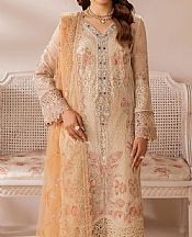 Ramsha Peach Chiffon Suit- Pakistani Chiffon Dress
