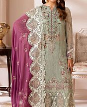 Ramsha Pistachio Chiffon Suit- Pakistani Chiffon Dress