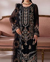 Ramsha Black Chiffon Suit- Pakistani Designer Chiffon Suit
