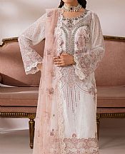 Ramsha White Chiffon Suit- Pakistani Chiffon Dress