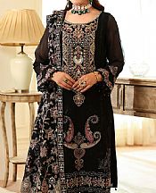 Ramsha Black Chiffon Suit- Pakistani Chiffon Dress