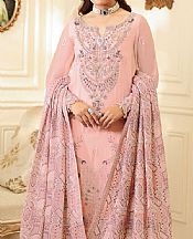 Ramsha Pink Chiffon Suit- Pakistani Designer Chiffon Suit