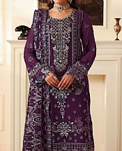 Ramsha Purple Chiffon Suit- Pakistani Chiffon Dress