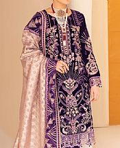 Indigo Velvet Suit- Pakistani Winter Clothing