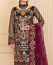 Black Organza Suit- Pakistani Chiffon Dress