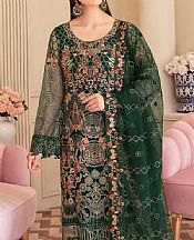Green Net Suit- Pakistani Chiffon Dress
