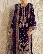 Ramsha Indigo Velvet Suit- Pakistani Winter Clothing