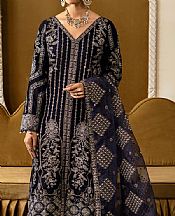 Ramsha Navy Velvet Suit- Pakistani Winter Clothing