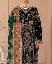 Ramsha Green Velvet Suit- Pakistani Winter Clothing