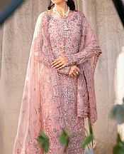 Ramsha Tea Rose Net Suit- Pakistani Chiffon Dress