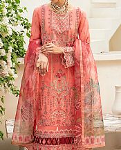Ramsha Coral Lawn Suit- Pakistani Lawn Dress