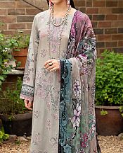 Ramsha Pastel Grey Lawn Suit- Pakistani Lawn Dress