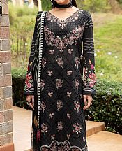 Ramsha Black Lawn Suit- Pakistani Lawn Dress