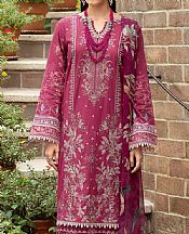 Ramsha Raspberry Rose Lawn Suit- Pakistani Designer Lawn Suits
