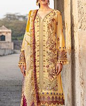 Ramsha Gold Yellow Lawn Suit- Pakistani Lawn Dress