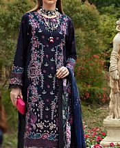 Ramsha Navy Blue Lawn Suit- Pakistani Designer Lawn Suits