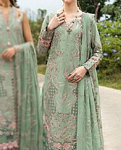 Ramsha Pistachio Green Lawn Suit- Pakistani Designer Lawn Suits
