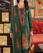 Hunter Green Linen Suit- Pakistani Winter Dress