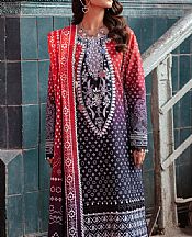 Red/Black Khaddar Suit- Pakistani Winter Dress