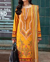 Mustard Linen Suit- Pakistani Winter Dress
