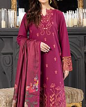 Rang Rasiya Rich Maroon Khaddar Suit- Pakistani Winter Clothing