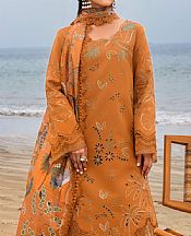 Dusty Orange Lawn Suit