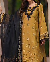 Rang Rasiya Mustard/Black Lawn Suit- Pakistani Lawn Dress