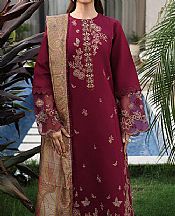 Wine Lawn Suit