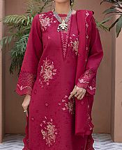 Vivid Burgundy Karandi Suit