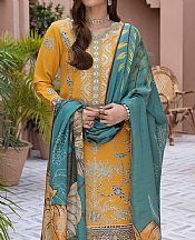 Rang Rasiya Mustard Karandi Suit- Pakistani Winter Dress