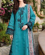 Rang Rasiya Teal Lawn Suit- Pakistani Designer Lawn Suits
