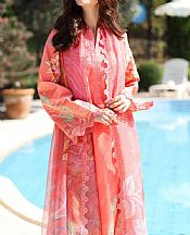 Rang Rasiya Coral Pink Lawn Suit- Pakistani Lawn Dress