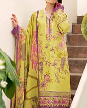 Lime Green Lawn Suit- Pakistani Designer Lawn Dress
