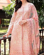 Peach Lawn Suit