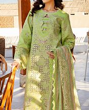 Light Olive Green Lawn Suit