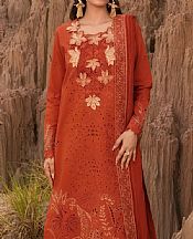 Rang Rasiya Rust Lawn Suit- Pakistani Lawn Dress