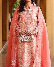 Rang Rasiya Coral Lawn Suit- Pakistani Designer Lawn Suits