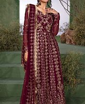 Maroon Chiffon Suit