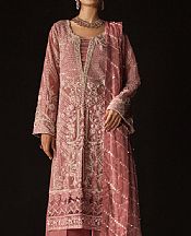 Rang Rasiya Tea Pink Khaddi Net Suit- Pakistani Chiffon Dress