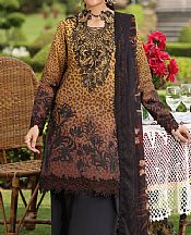 Rang Rasiya Mustard/Black Lawn Suit- Pakistani Designer Lawn Suits