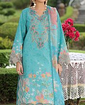 Rang Rasiya Turquoise Lawn Suit- Pakistani Designer Lawn Suits