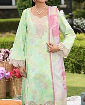 Rang Rasiya Parrot Green Lawn Suit- Pakistani Lawn Dress