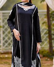 Reeza Black Lawn Suit- Pakistani Lawn Dress