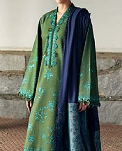 Republic Hazel Green Khaddar Suit- Pakistani Winter Clothing