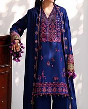 Republic Blue Karandi Suit- Pakistani Winter Clothing