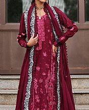 Wine Red Lawn Suit