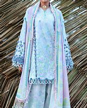 Light Blue/Lilac Lawn Suit