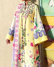 Light Yellow Lawn Suit
