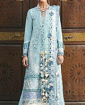 Republic Baby Blue Lawn Suit- Pakistani Lawn Dress