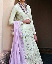 Republic Light Green Lawn Suit- Pakistani Lawn Dress